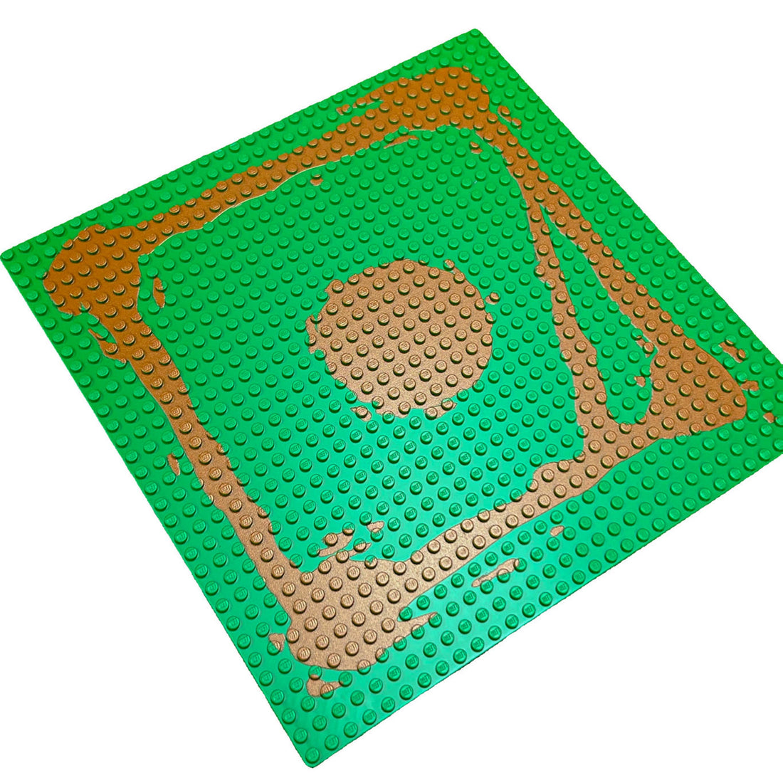 Sandlot Baseball Field Baseplate for Lego
