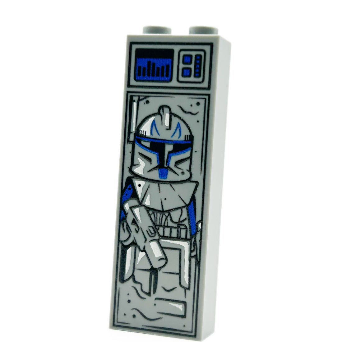 Captain Rex Phase I carbonite custom LEGO® brick