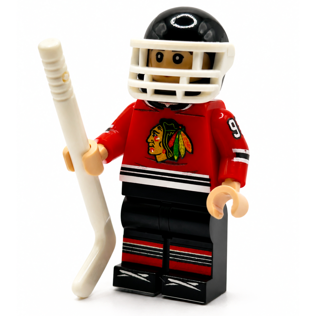 #98 CHI Hockey Player custom LEGO compatible minifigure