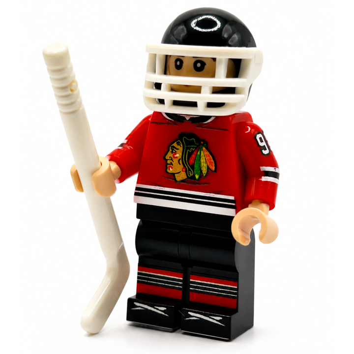 #98 CHI Hockey Player custom LEGO compatible minifigure