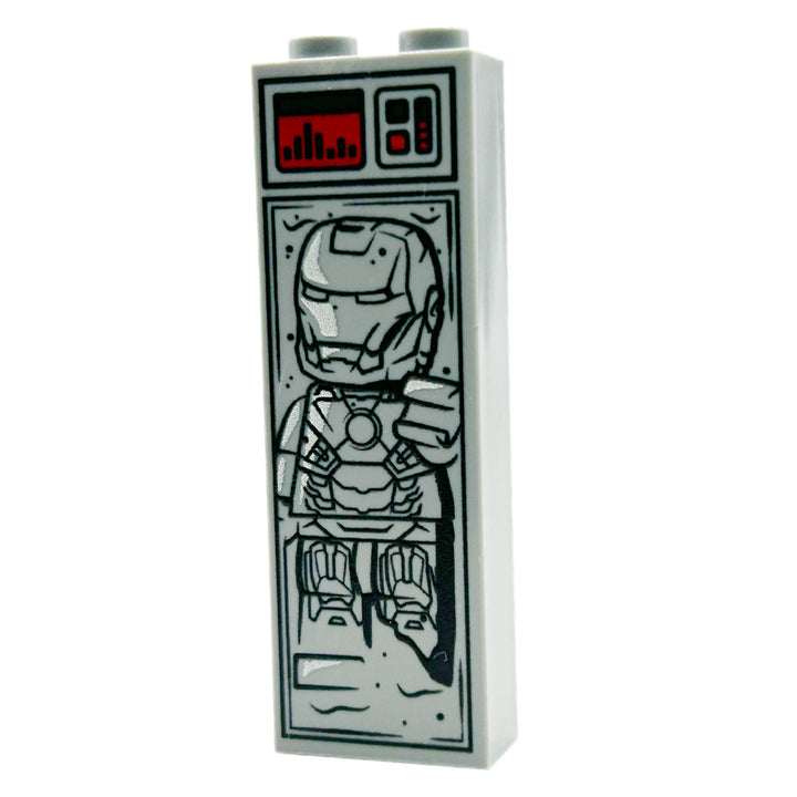 Armored Hero in Carbonite custom LEGO display brick