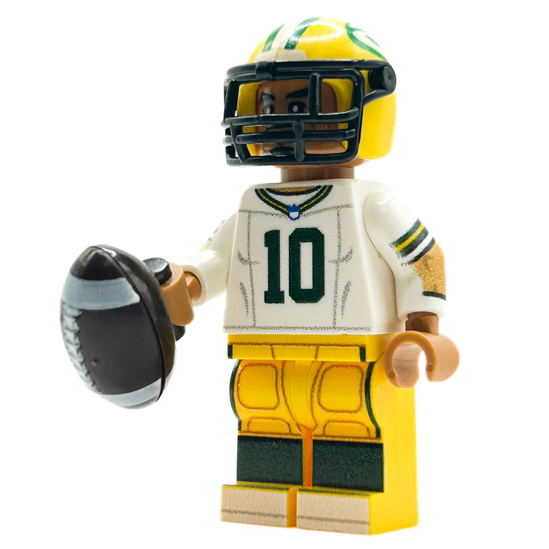 #10 QB Green Bay Football Player Minifig for Lego