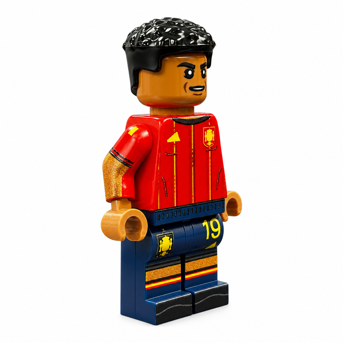 Spain #19 Soccer Player custom LEGO minifigure