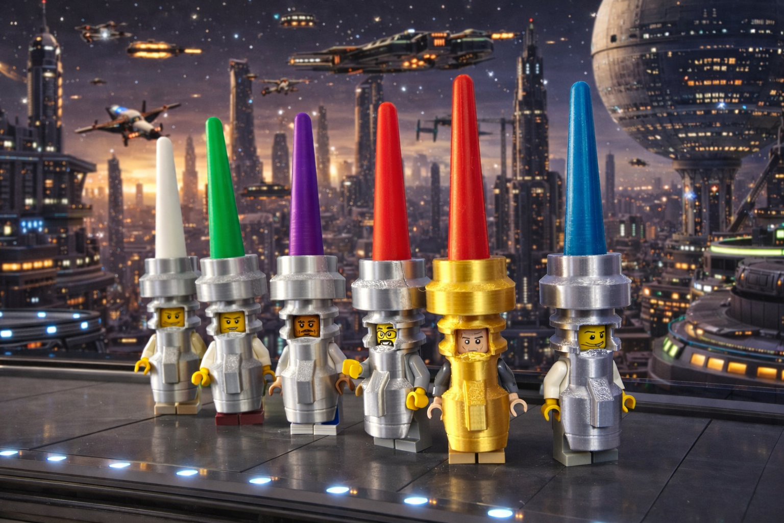 White Blade Minifig Costume [3D Printed] for Lego 2