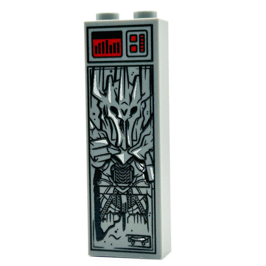 Sauron in Carbonite custom UV-printed 1x2x5 LEGO brick by B3 Customs