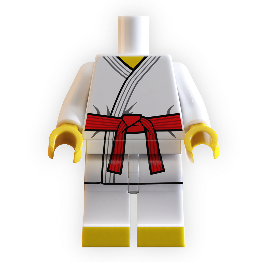 Red Belt Karate Gi custom LEGO® minifigure body