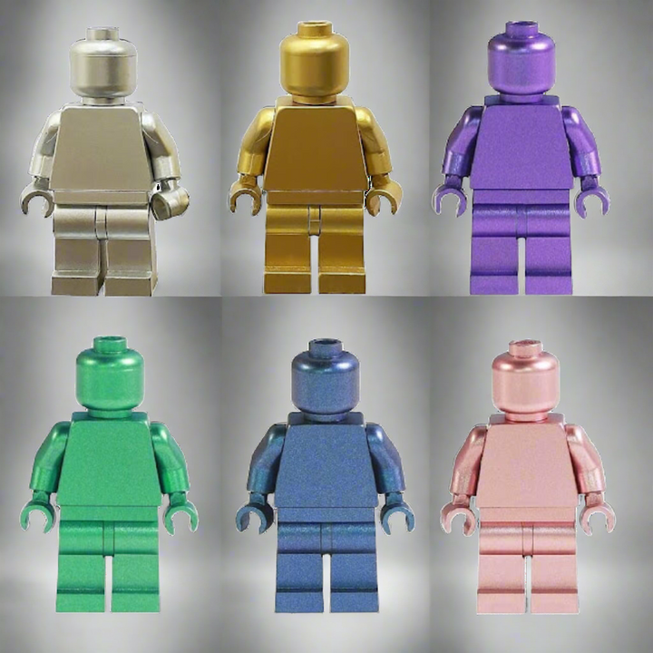 Monochrome Metallic Minifigure for Lego