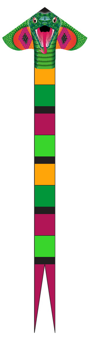 Kites - 148 Inches Long  (12 foot) Delta XLT Nylon Cobra Kite