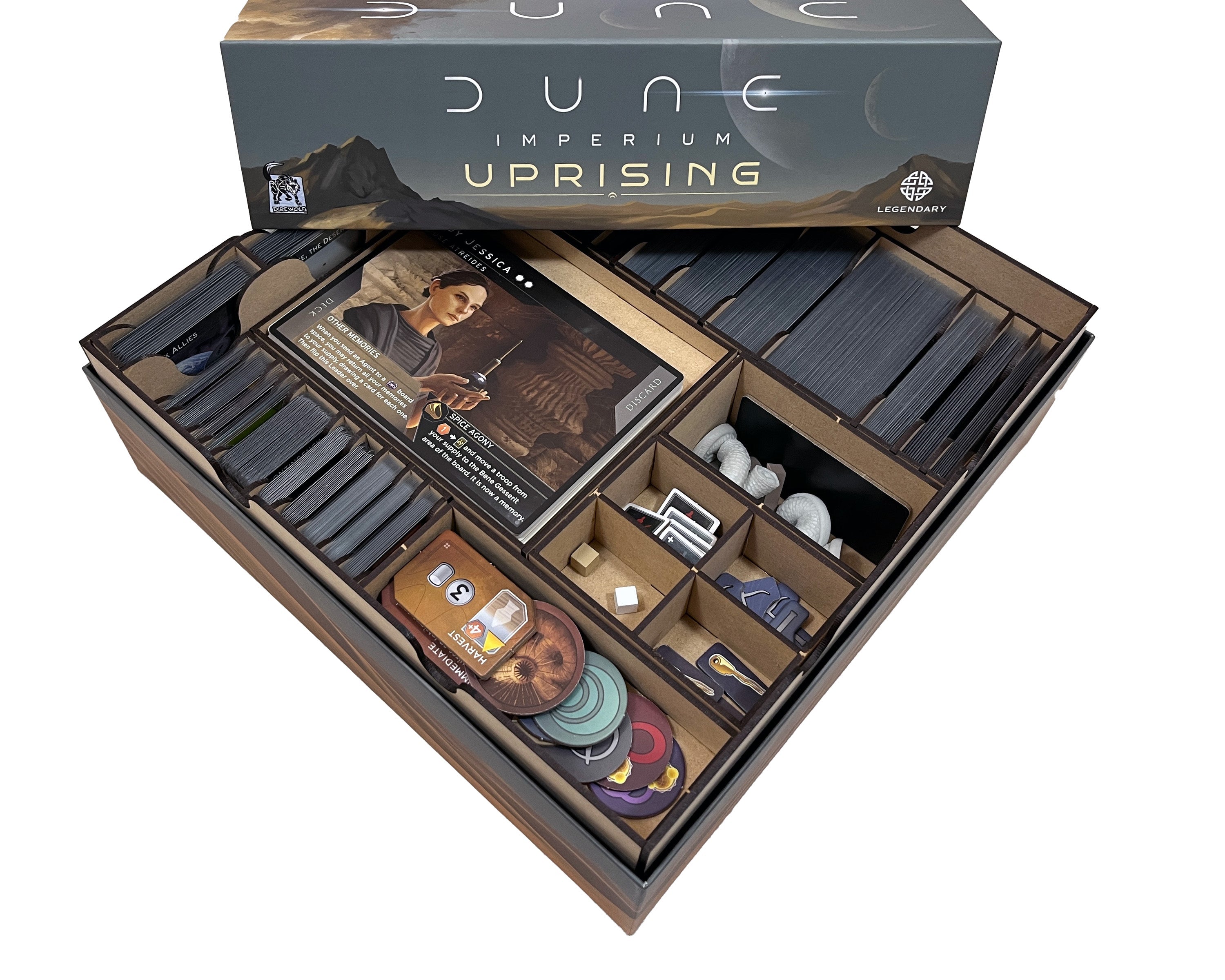 Games - Dune Imperium Uprising Extended Board Game Organizer Insert