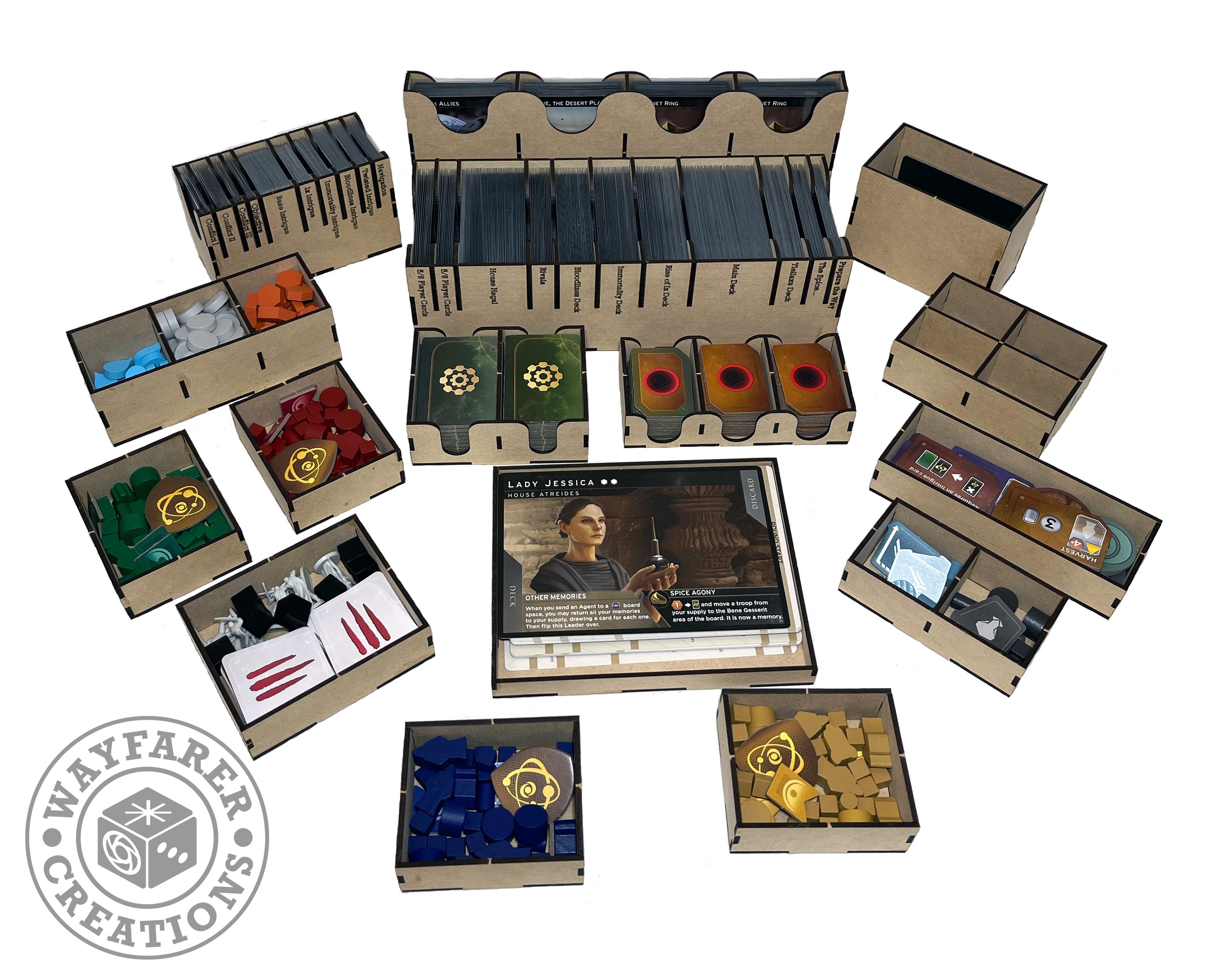 Games - Dune Imperium Uprising Extended Board Game Organizer Insert 2