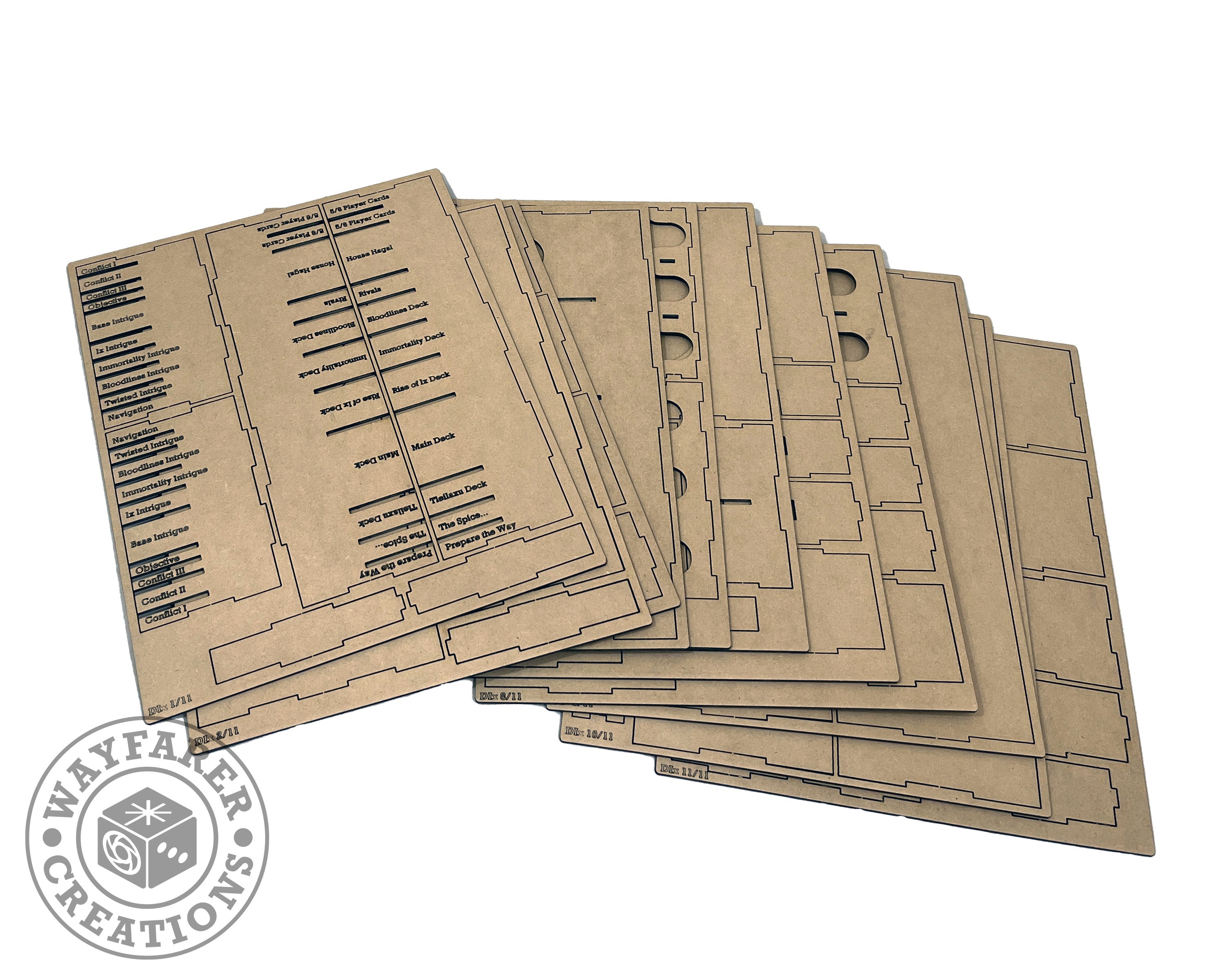 Games - Dune Imperium Uprising Extended Board Game Organizer Insert 3