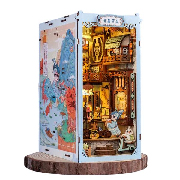 Book Nook Wizardi Miniature - Azure Phoenix Lodge Roombox Kit-1