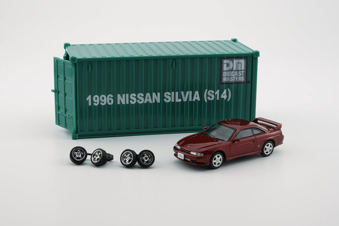 Nissan Silvia S14 GREEN / RED / BLACK - RHD 1:64 by BM Creations Red