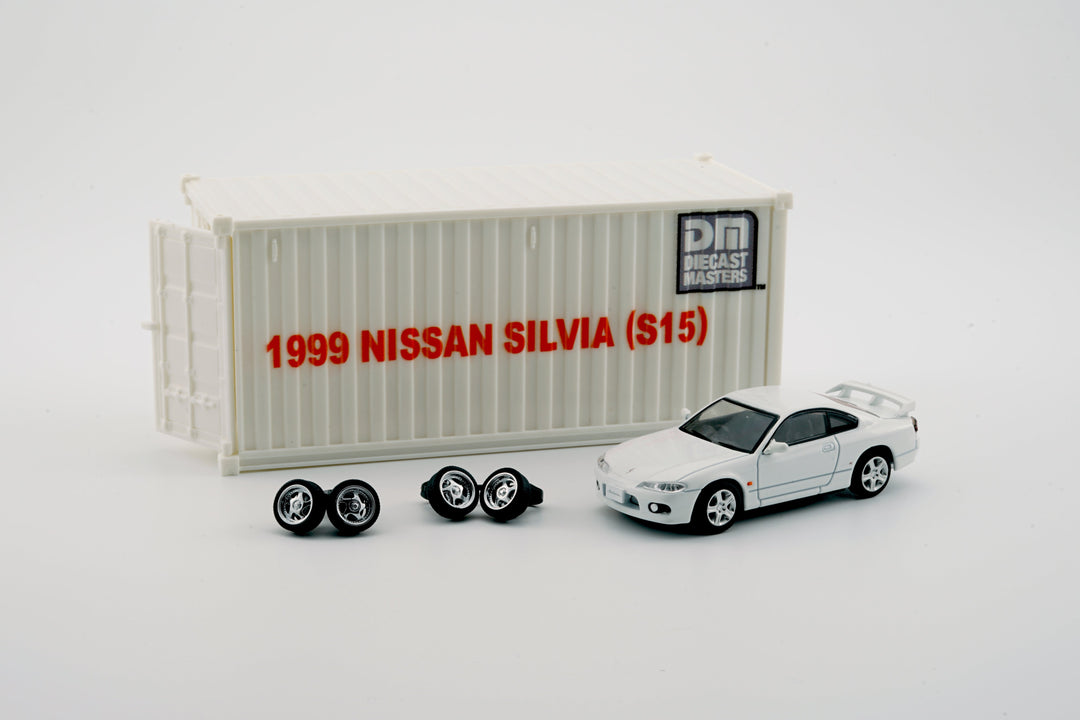 Nissan Silvia S15 WHITE / SILVER / YELLOW - RHD 1:64 BM Creations White