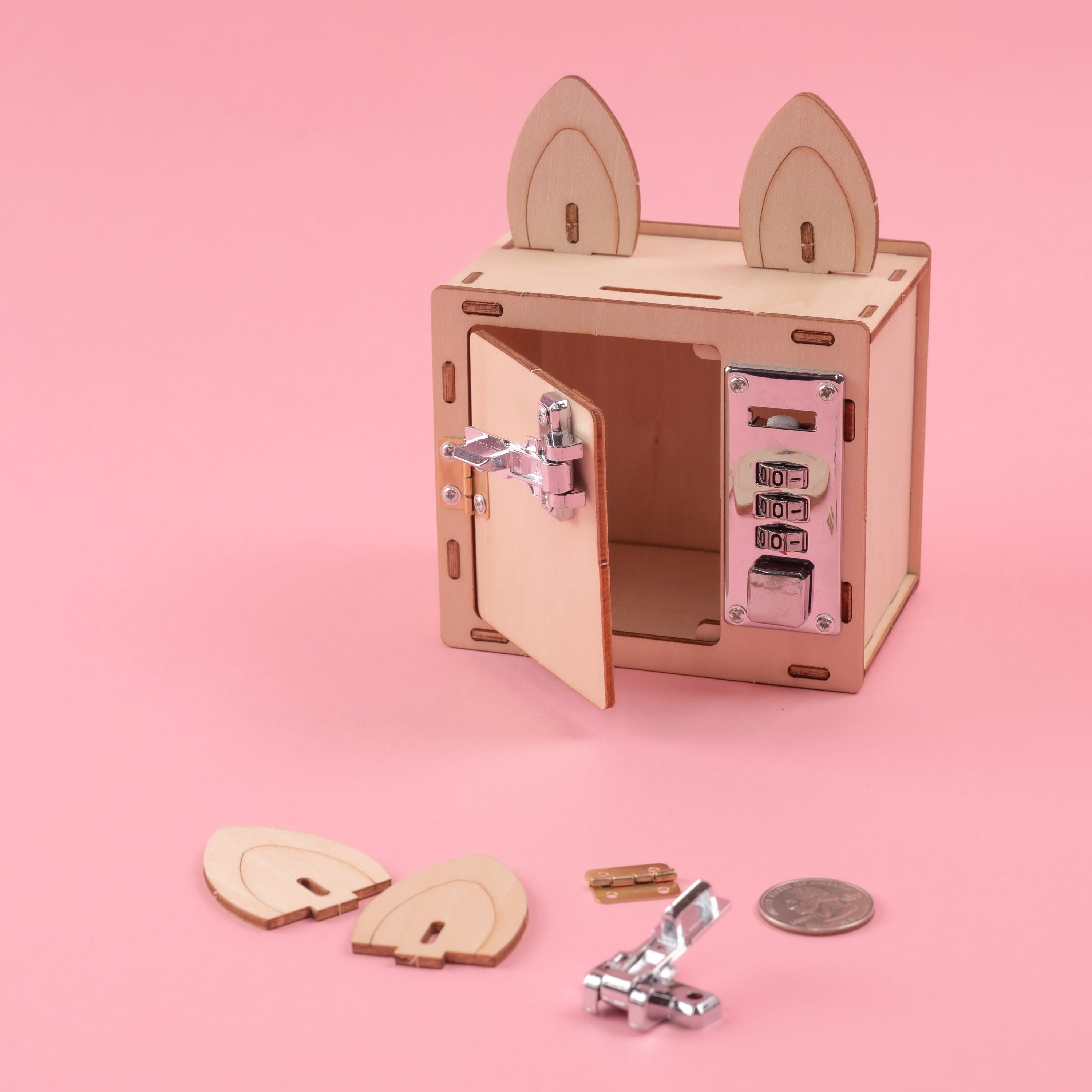 Combination Lock Box & Phone Holder DIY Kit, Educational STEM Toy 2