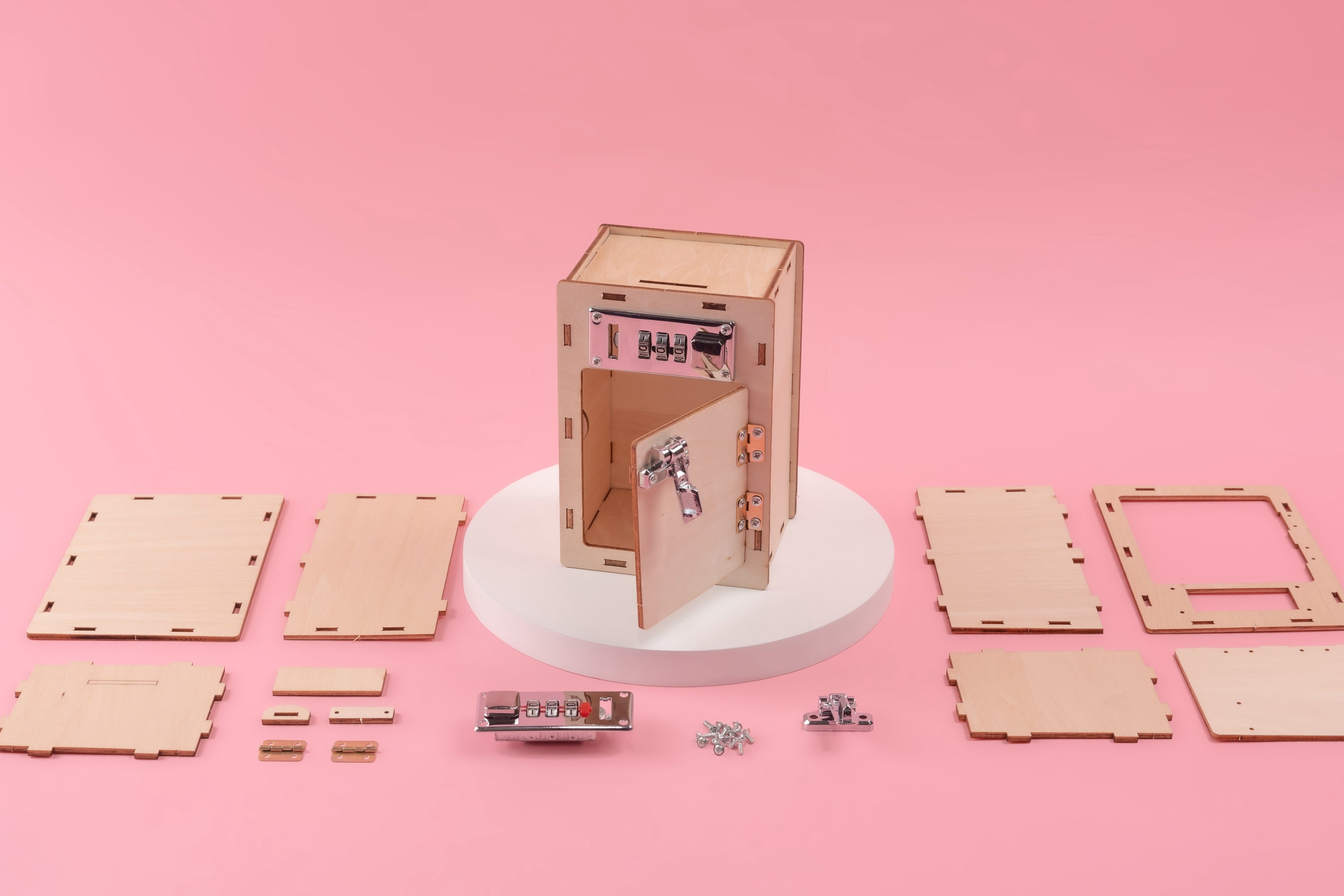 Combination Lock Box DIY Kit, Educational STEM Toy 5