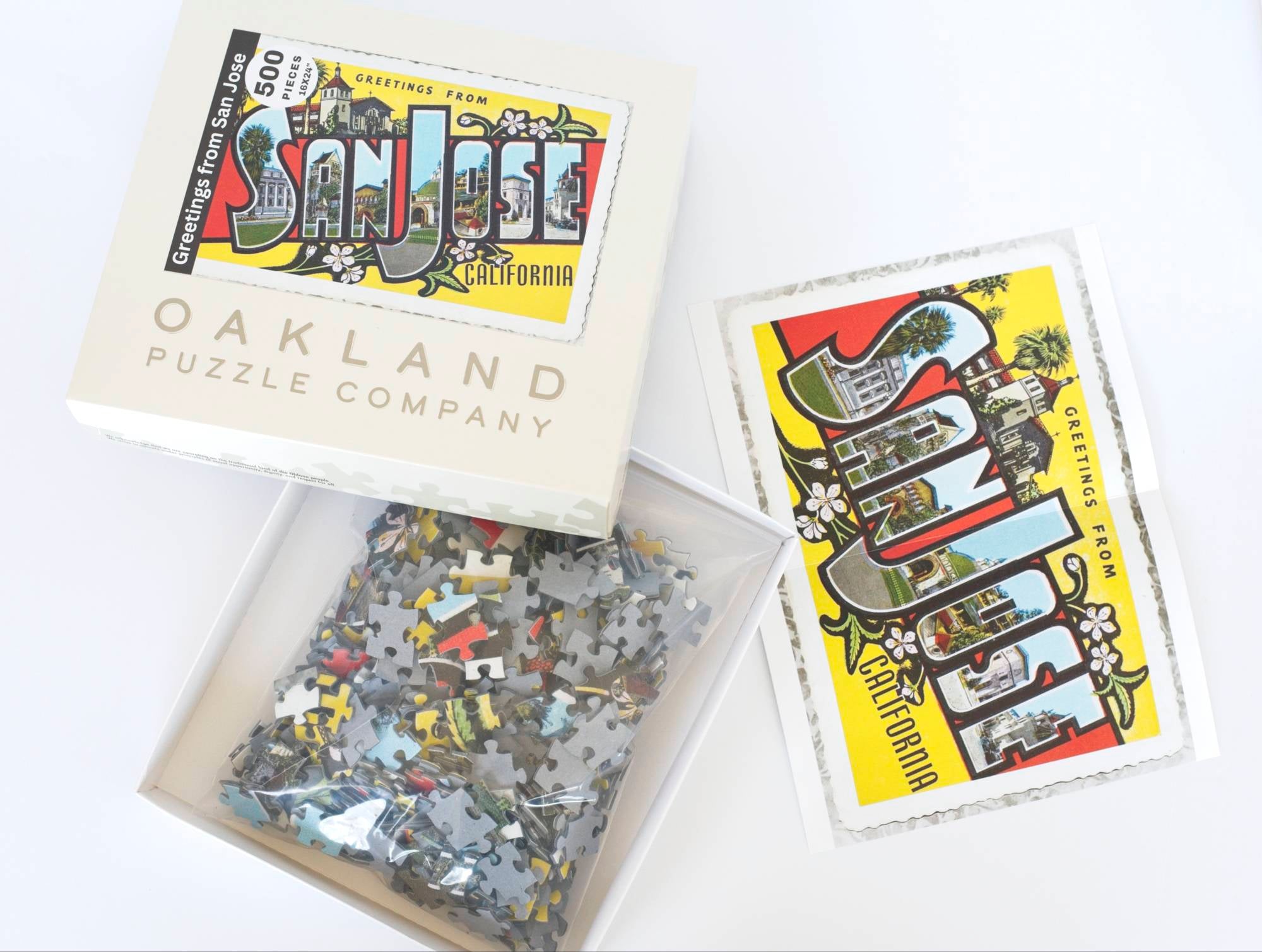 Greetings from San José Puzzle – 500-Piece Vintage Postcard Art 3
