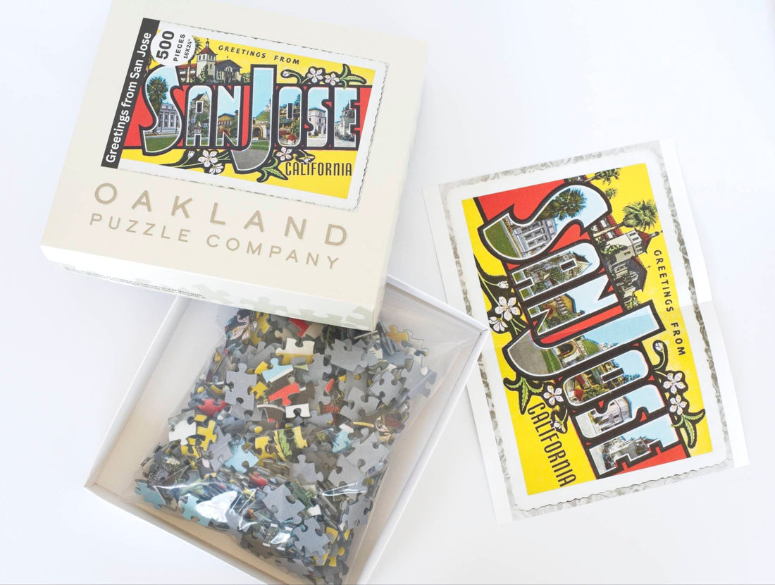Greetings from San José Puzzle – 500-Piece Vintage Postcard Art 3