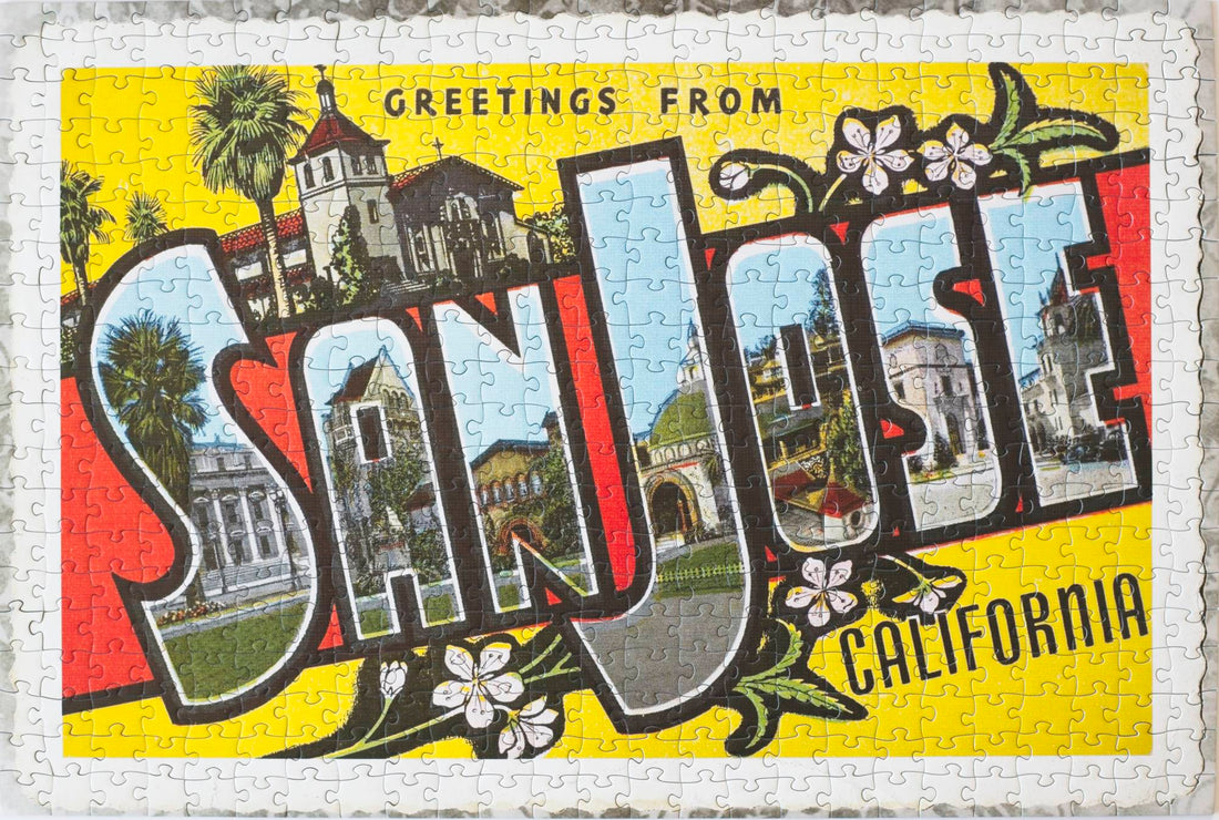 Greetings from San José Puzzle – 500-Piece Vintage Postcard Art