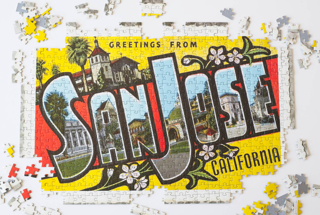 Greetings from San José Puzzle – 500-Piece Vintage Postcard Art 7