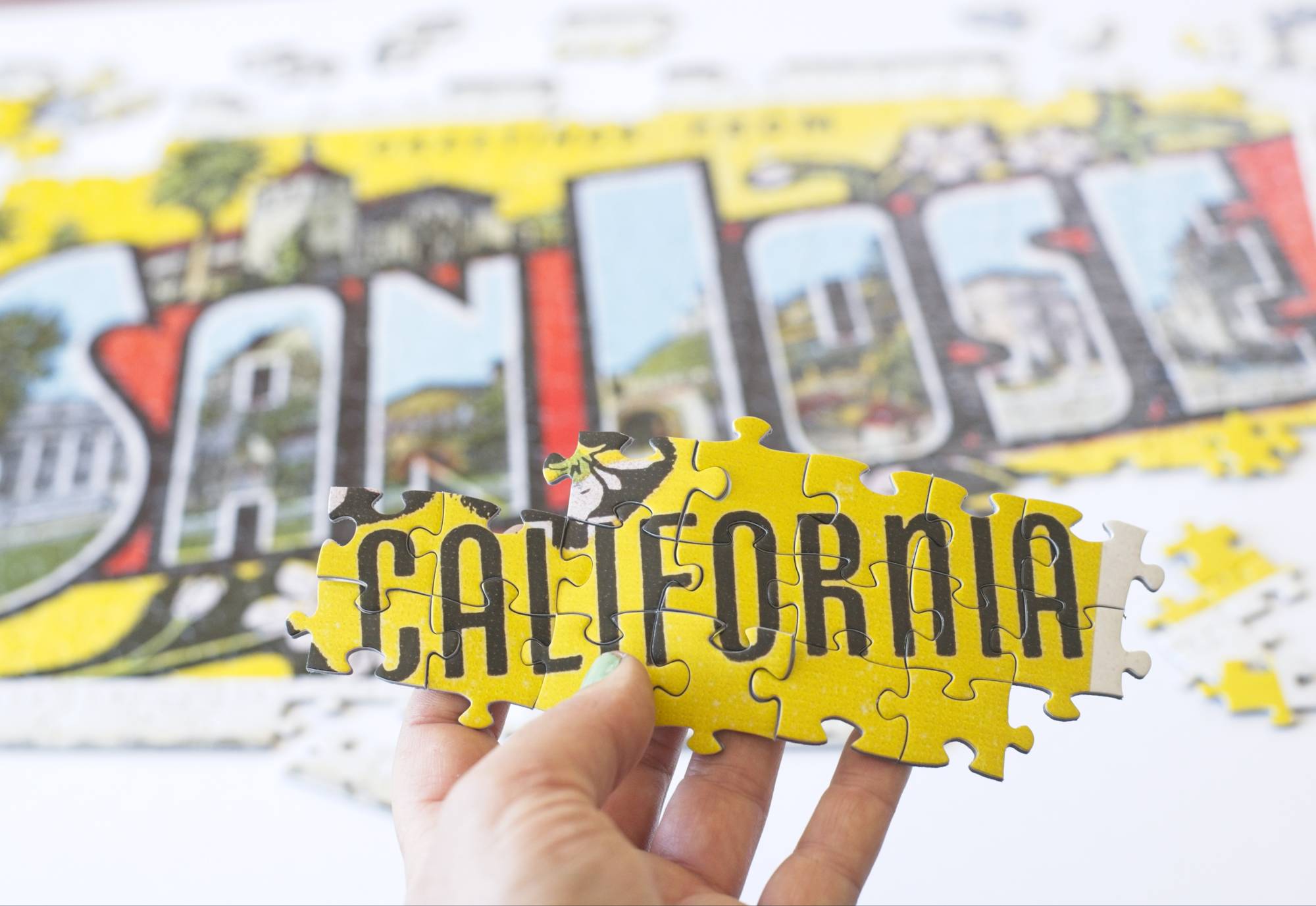 Greetings from San José Puzzle – 500-Piece Vintage Postcard Art 5