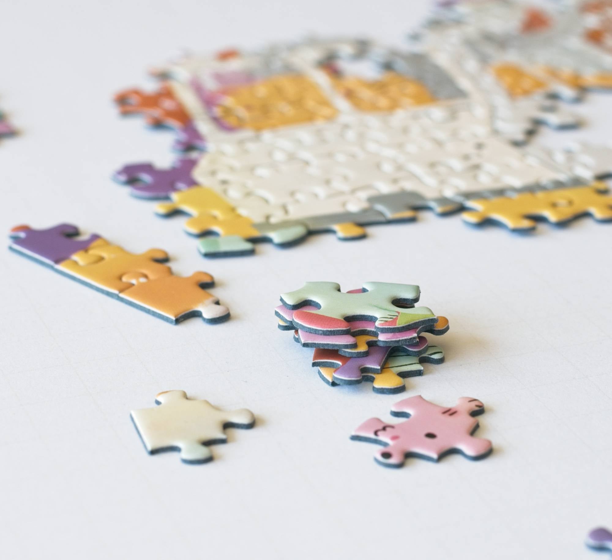 Cat Town Whimsy 1000-piece Jigsaw Puzzle by ChubCatArt 6