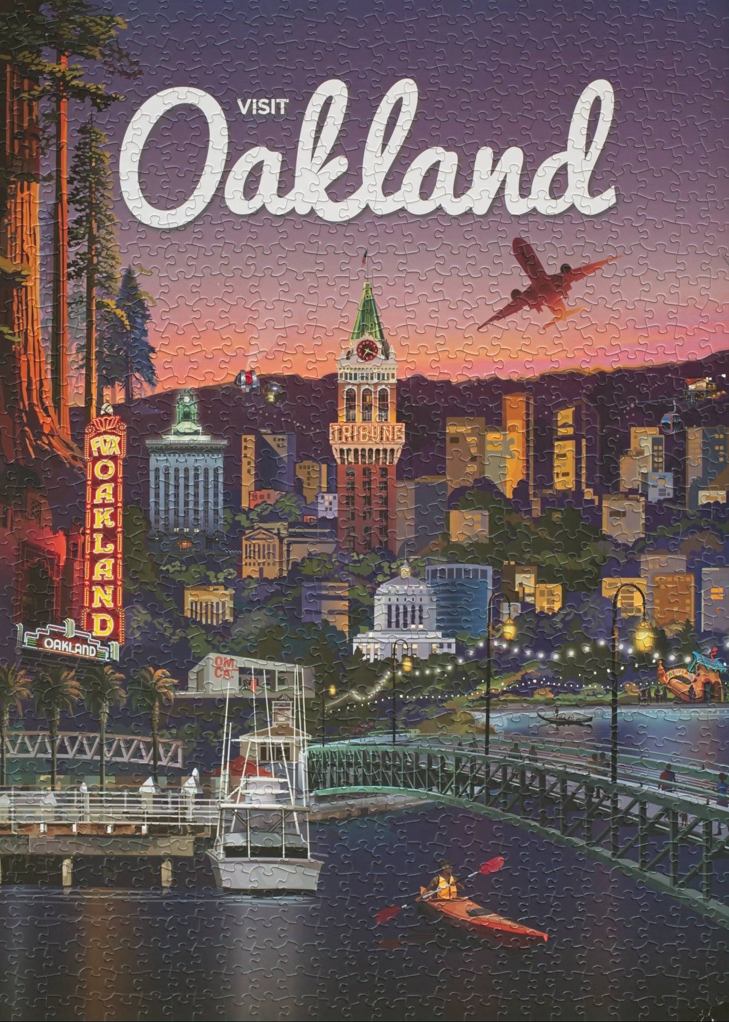 Visit Oakland by Larry Hausen- A Limited Edition 1000-piece puzzle