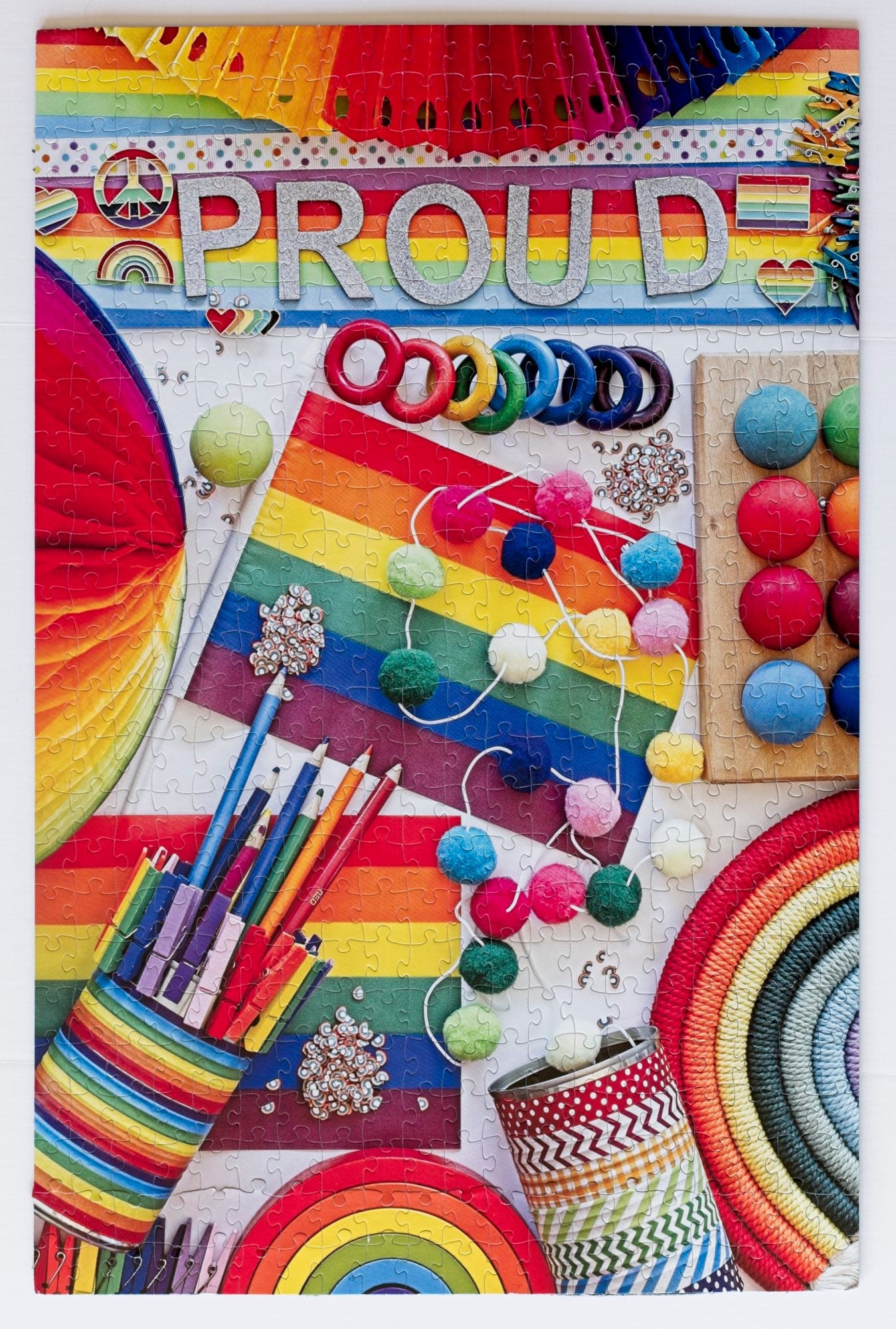 Proud Puzzle by DeAnna Tibbs 500 Piece LGBTQIA+ Art Jigsaw Celebrating Pride and Oakland Community
