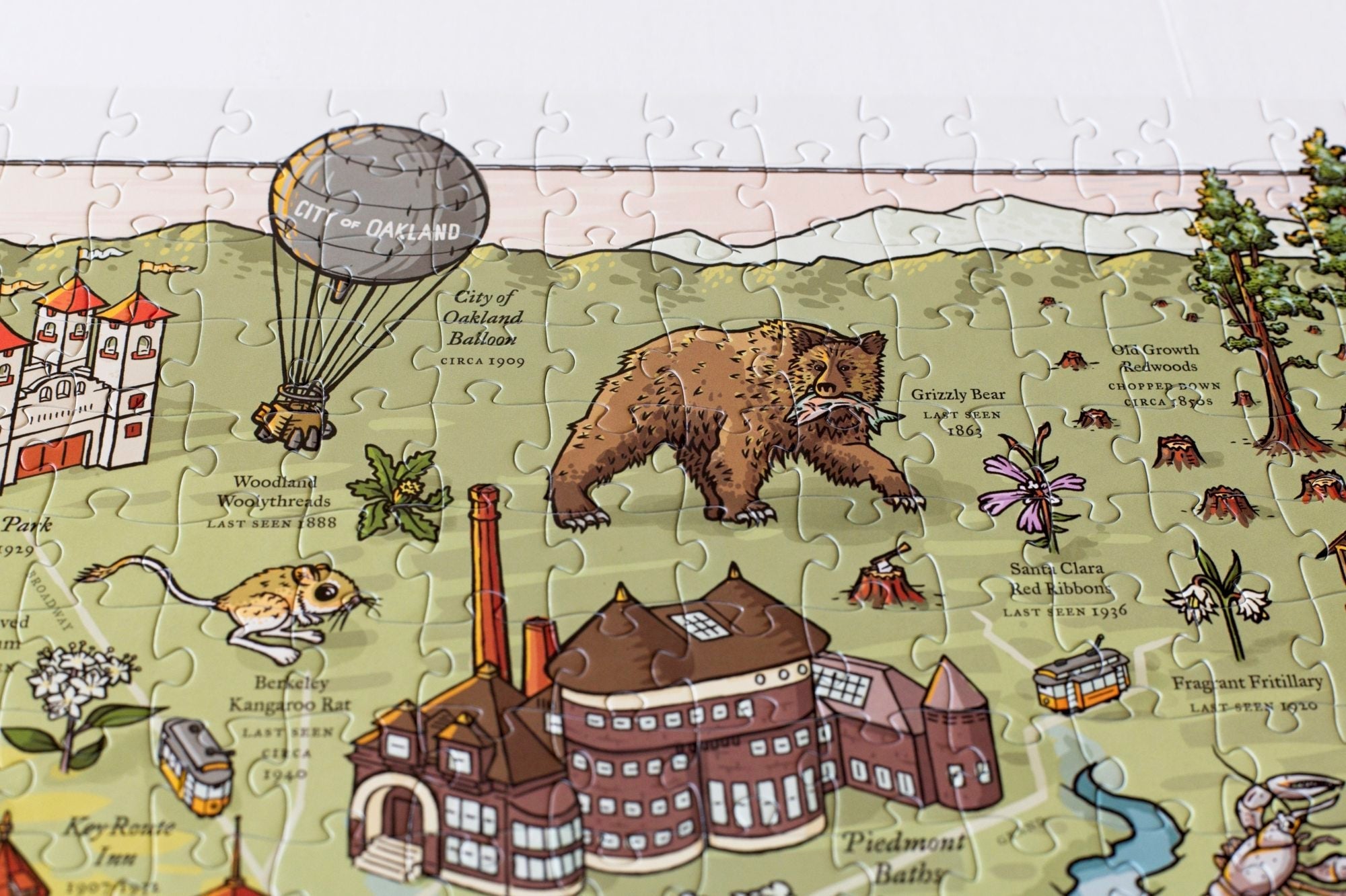 Long Lost Oakland Puzzle, a 500-Piece Illustrated History by T.L. Simons & East Bay Yesterday 3