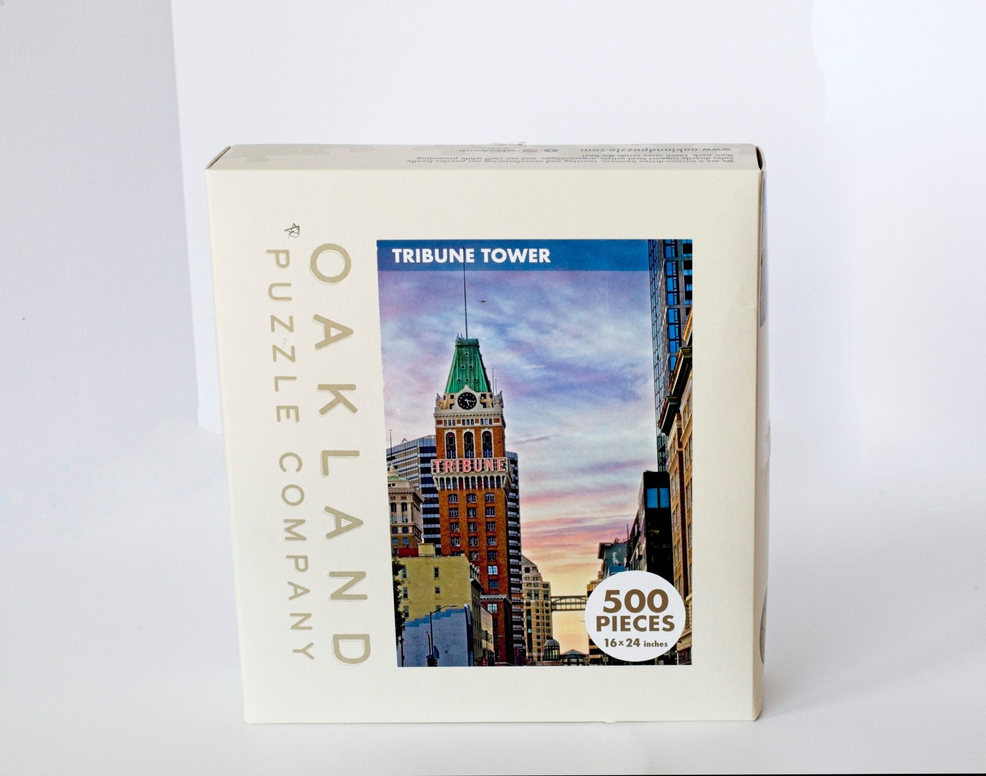 Tribune Tower Puzzle by DeAnna Tibbs 500 Piece Downtown Oakland Skyline Jigsaw 5