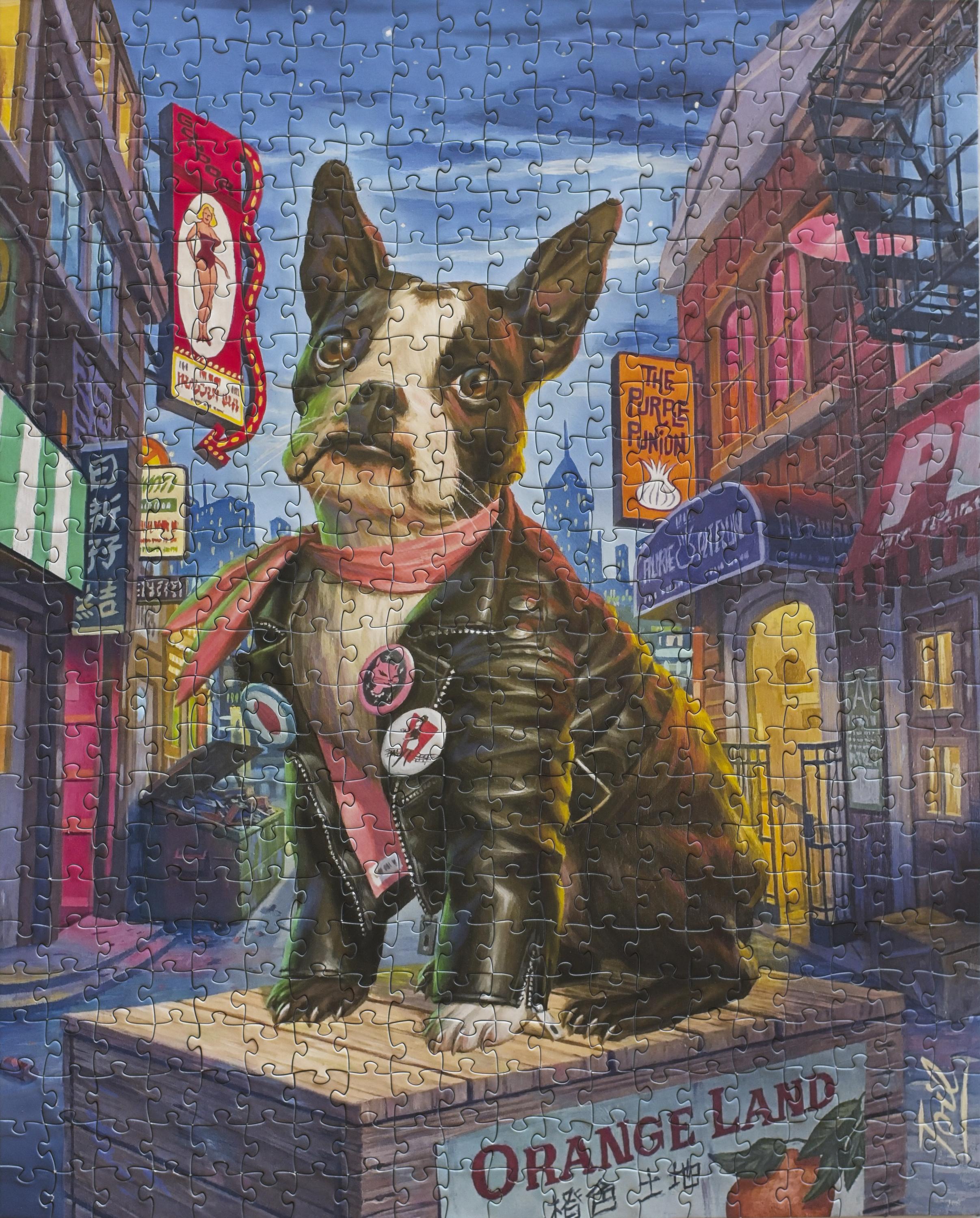 Lula Mae at North Beach Puzzle 500 Piece Art by Artist Les Toil