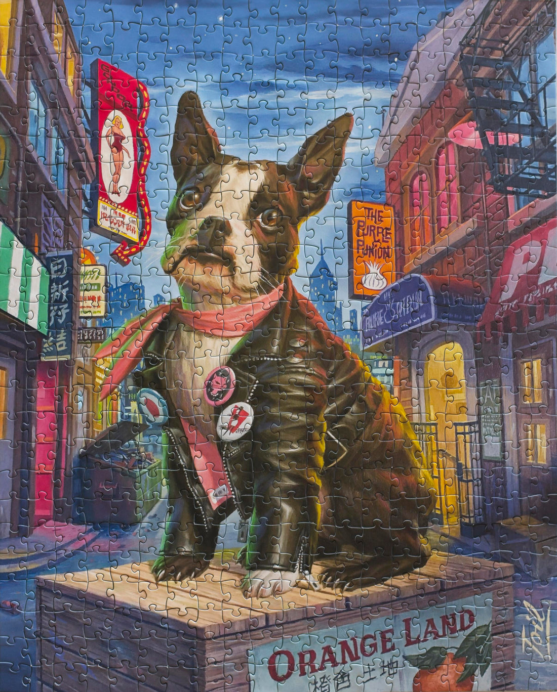 Lula Mae at North Beach Puzzle 500 Piece Art by Artist Les Toil