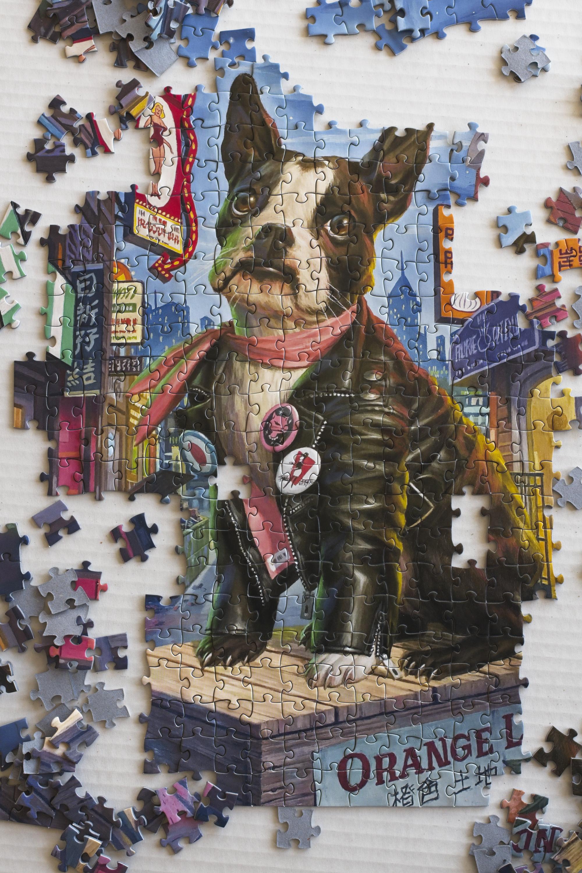 Lula Mae at North Beach Puzzle 500 Piece Art by Artist Les Toil 3