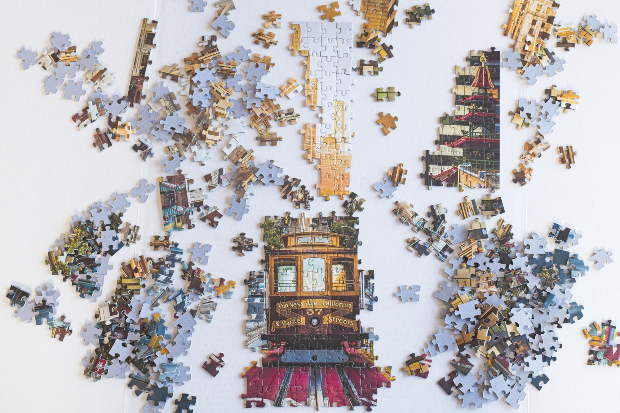 California St Cable Car Puzzle – San Francisco Photography by Emanuel DeSousa (500 Pieces) 4