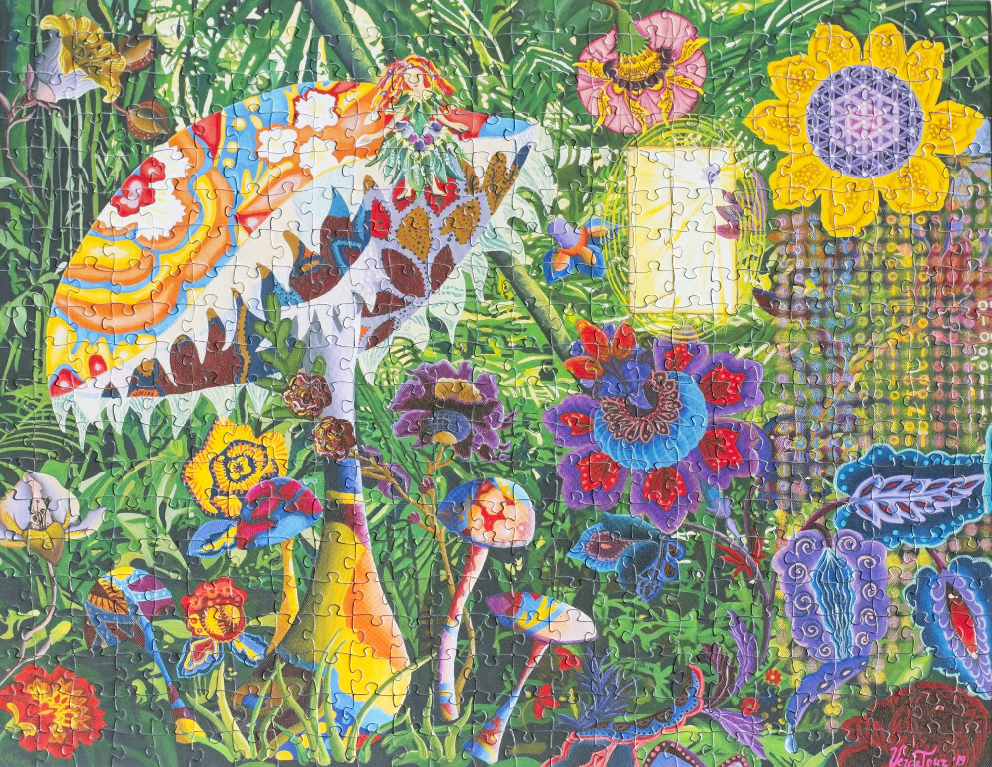 The Secret Garden Puzzle by Vera Tour 500 Piece Surreal Whimsical Art Jigsaw