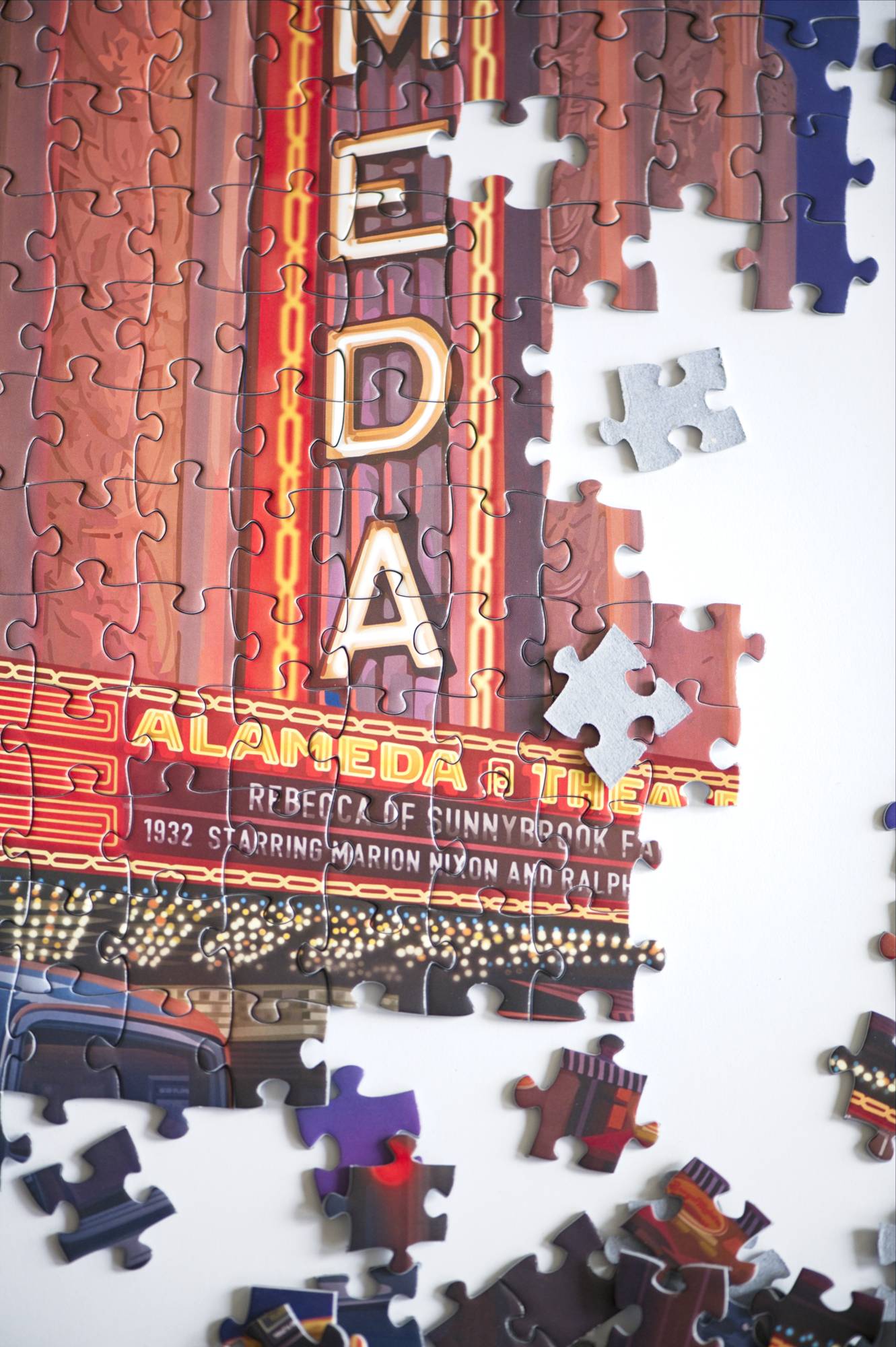 Alameda Theatre Puzzle Artwork by Larry Hausen 3