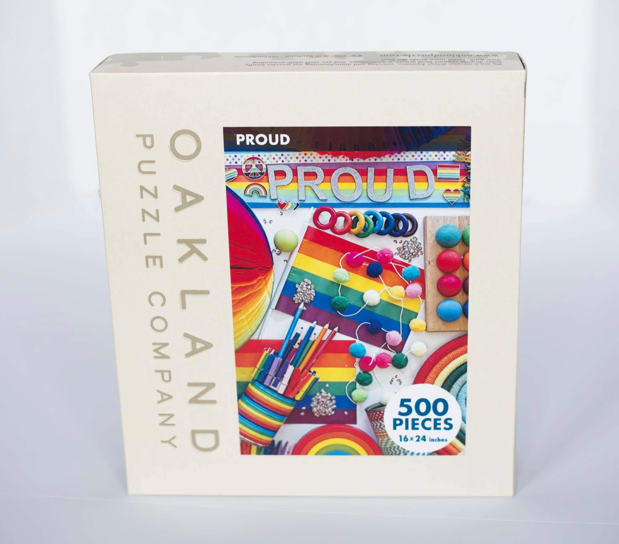 Proud Puzzle by DeAnna Tibbs 500 Piece LGBTQIA+ Art Jigsaw Celebrating Pride and Oakland Community 2