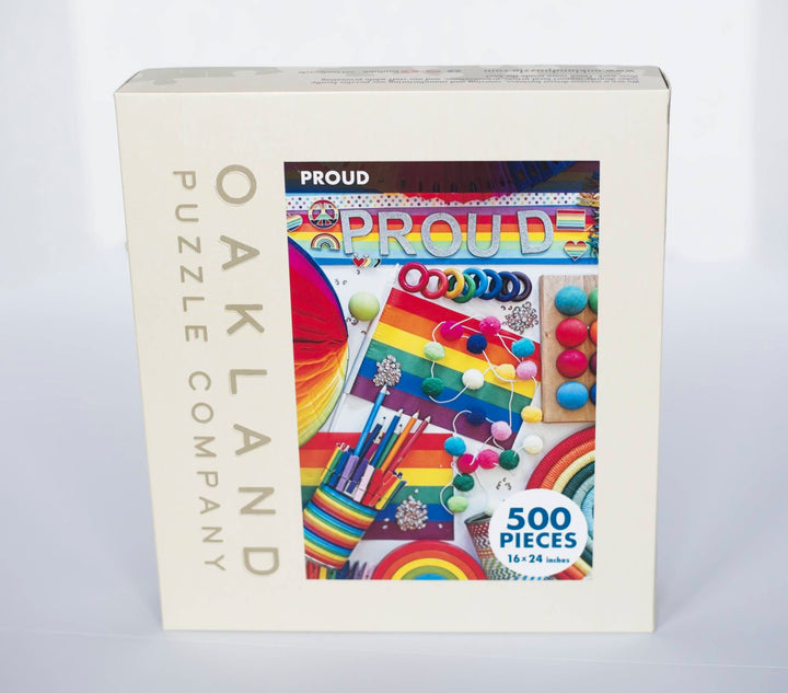 Proud Puzzle by DeAnna Tibbs 500 Piece LGBTQIA+ Art Jigsaw Celebrating Pride and Oakland Community 2