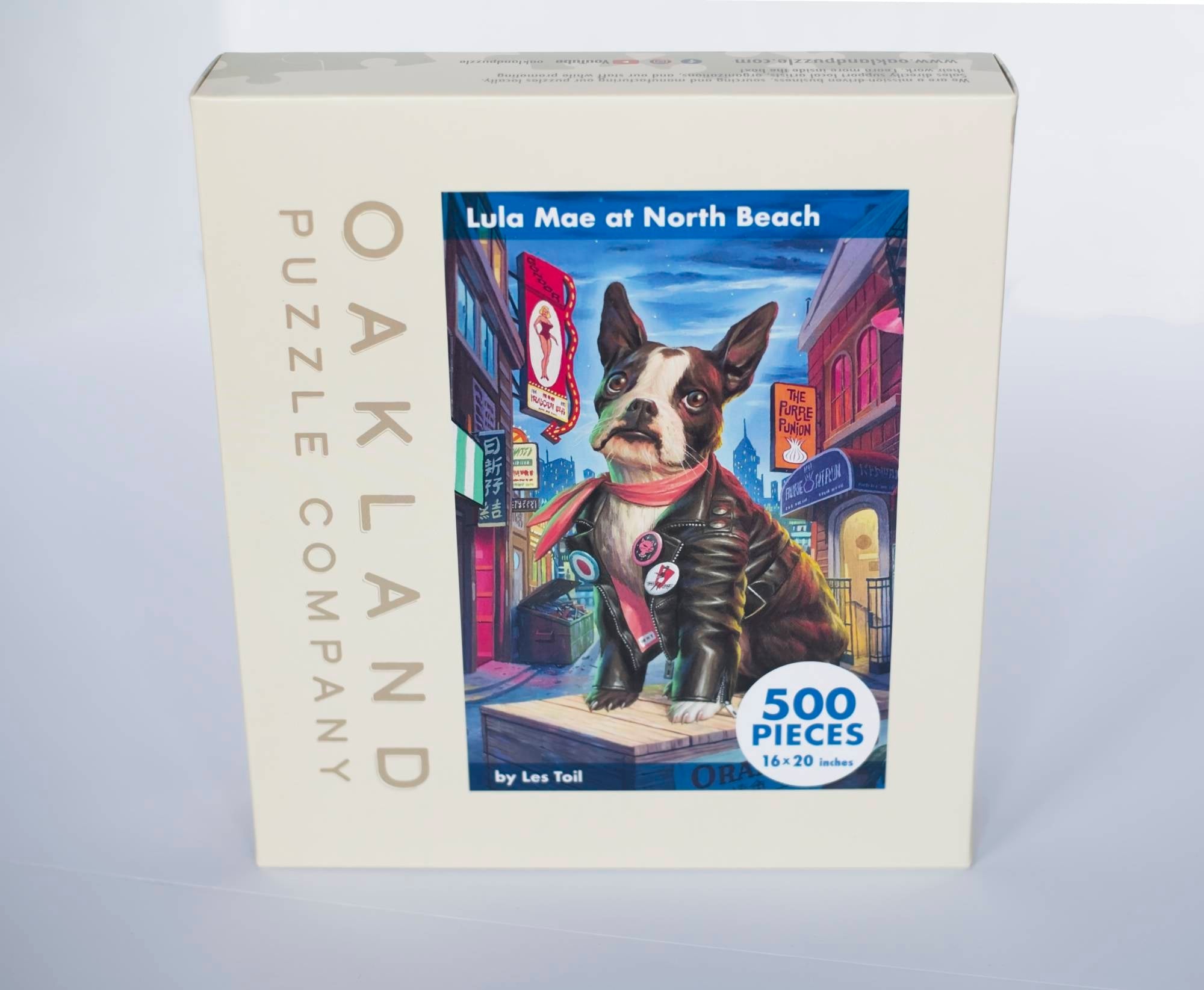 Lula Mae at North Beach Puzzle 500 Piece Art by Artist Les Toil 2