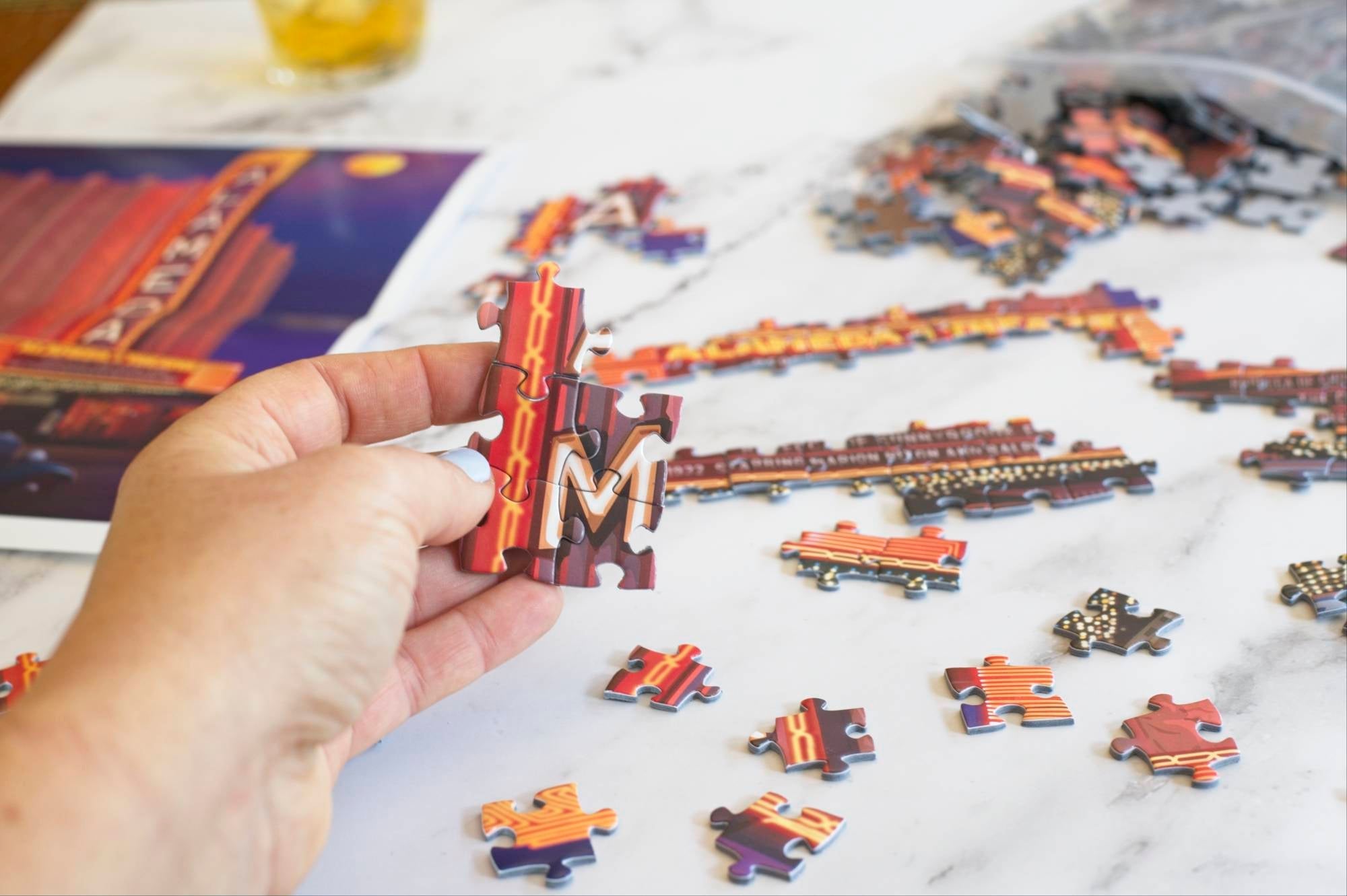 Alameda Theatre Puzzle Artwork by Larry Hausen 8