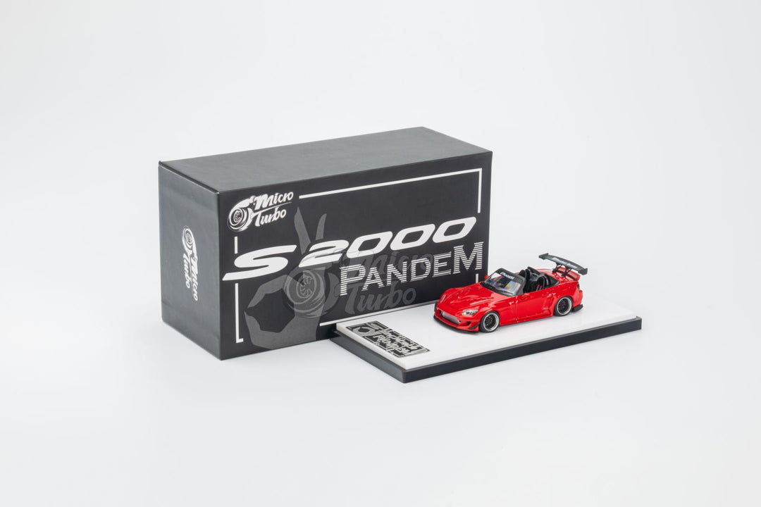 Honda S2000 Roadster Pandem Rocket Bunny Aero Kit in Red 1:64 by Microturbo Package View