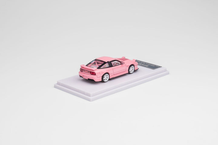 Nissan 180SX Custom Spirit Rei "MIYABI" in Pink 2024 Valentine's Special Edition 1:64 by MicroTurbo Mounted Rear View