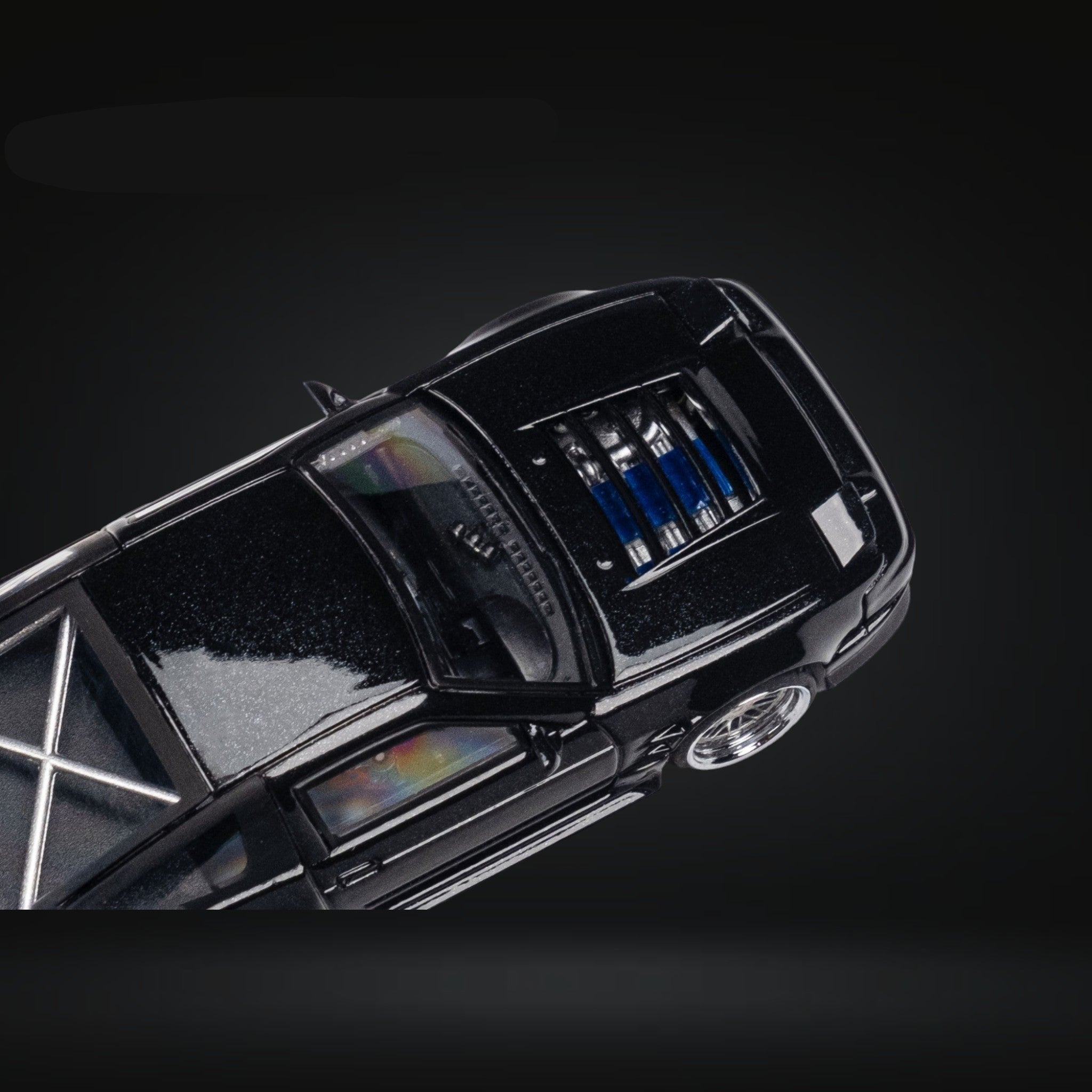 ミニカー 1/64 Microturbo Nissan 180SX type x MicroTurbo Custom 180SX Type X Metallic Black 1:64 MT64180SXBLK