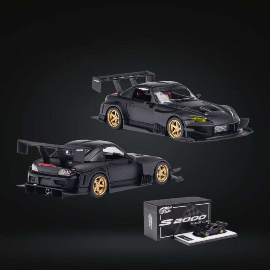 Honda S2000 JS Racing Custom in Matte Black 1:64 by Microturbo MT6408A2