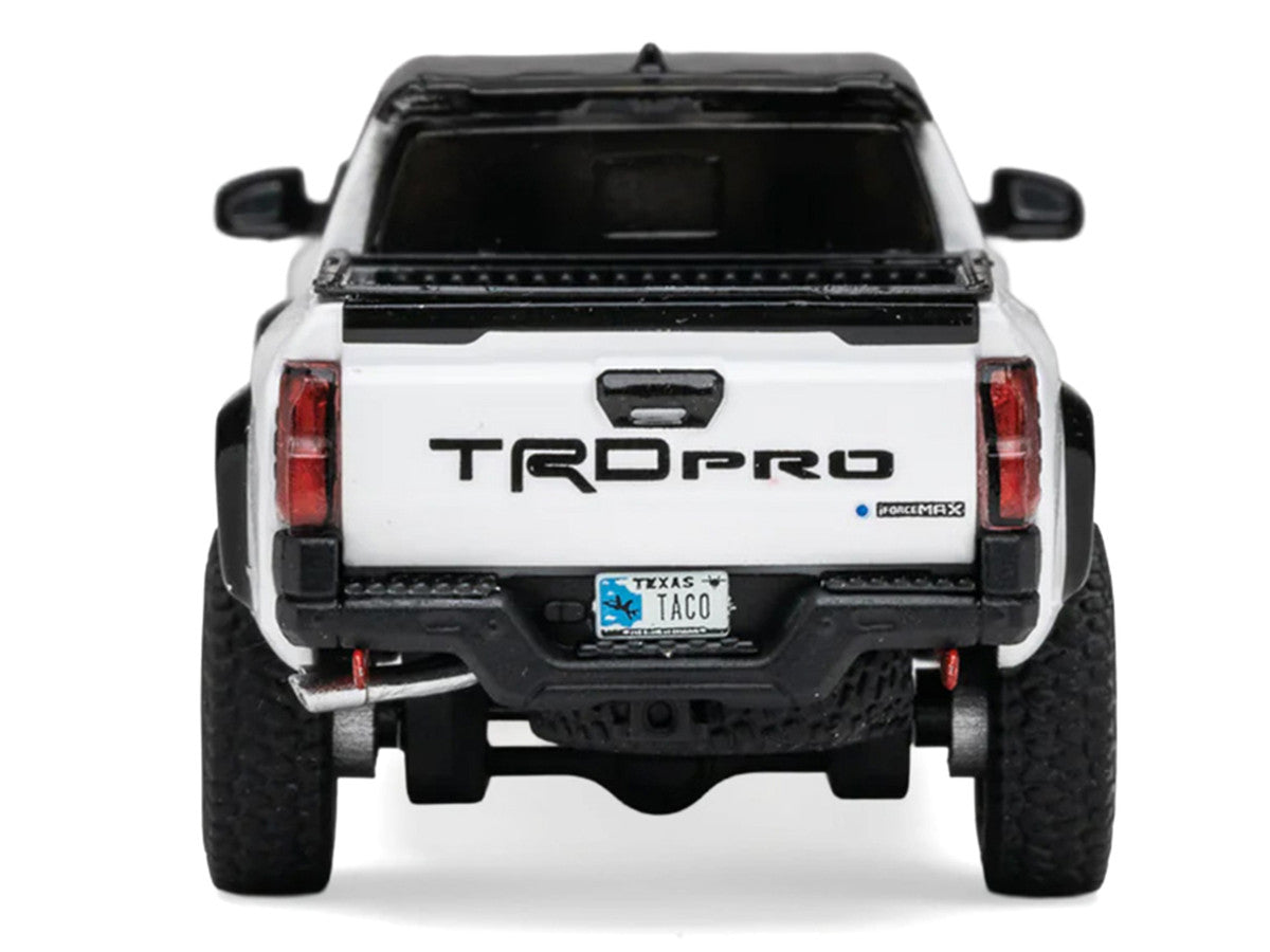 Toyota Tacoma TRD PRO Pickup Truck Ice Cap White with Black Top