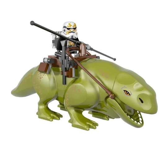 Sand Desert Stormtrooper & Dewback Minifigure