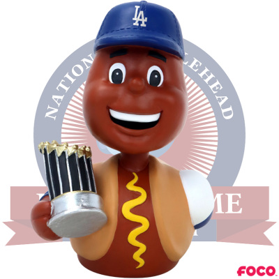 Dodger Dog Los Angeles Dodgers Mascot 2024 World Series Champions Duck Bobblehead