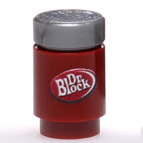 Dr. Block Soda Can made using LEGO parts