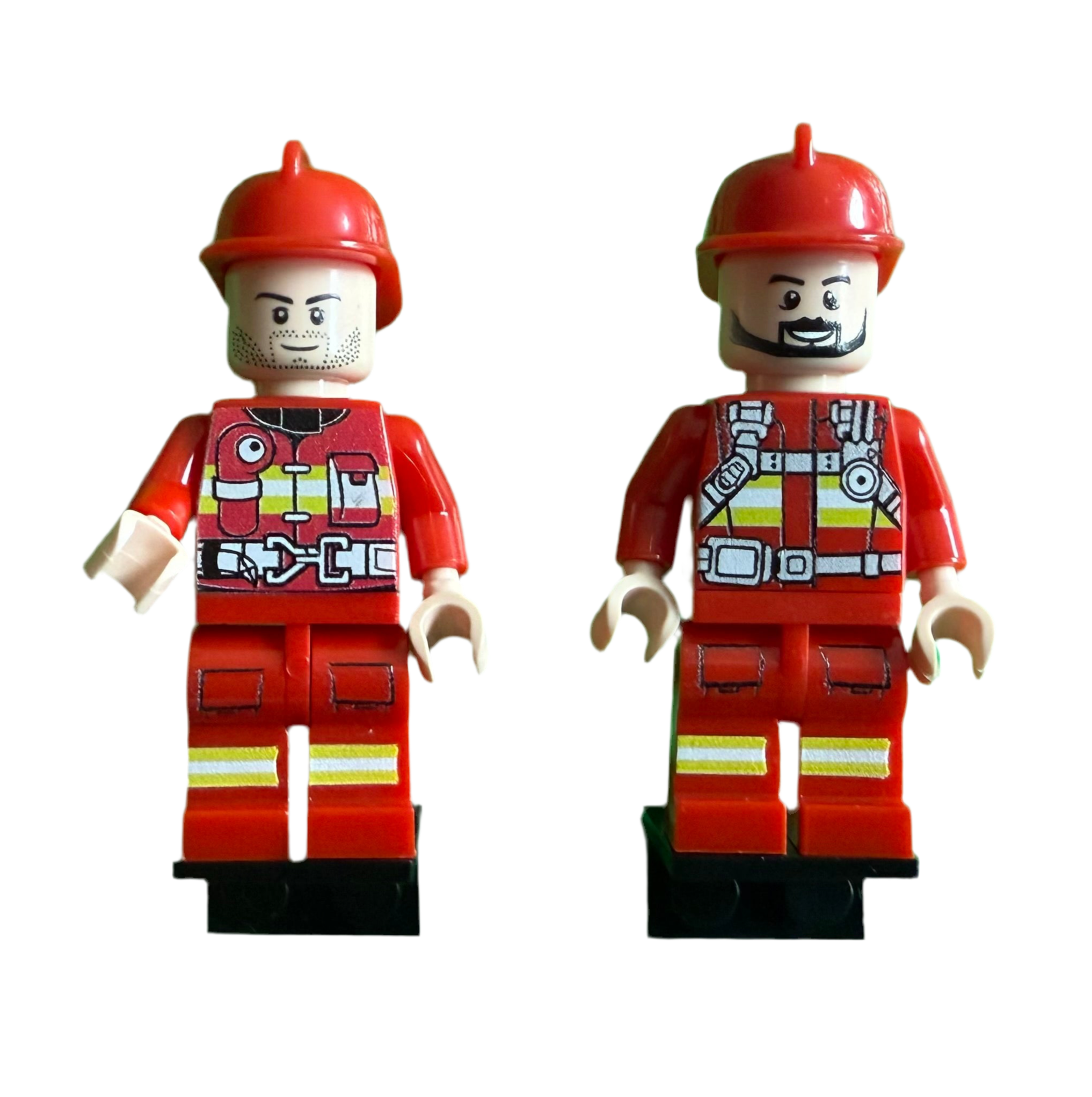2 Firefighter Minifigures for Lego