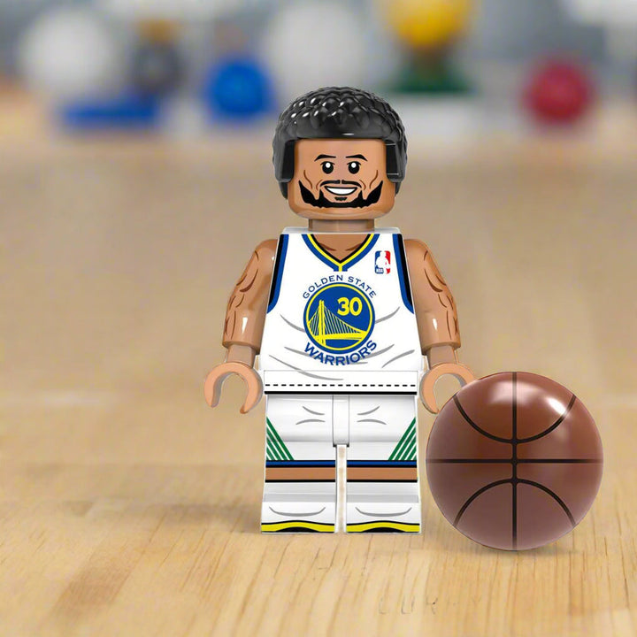 Stephen Curry White Uniform Custom Basketball Minifigure for Lego